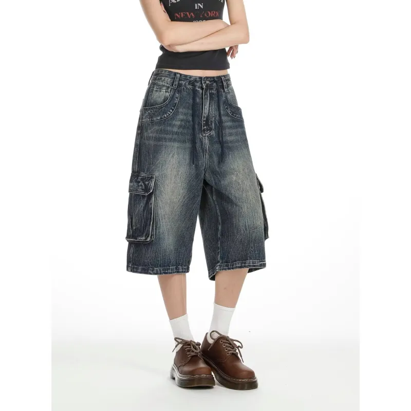 CORNILOT Denim Shorts Unisex Blue-2