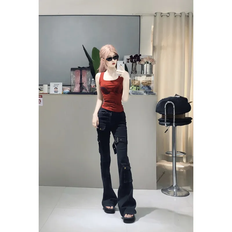 CORNILOT Cargo Pants Unisex Black-3