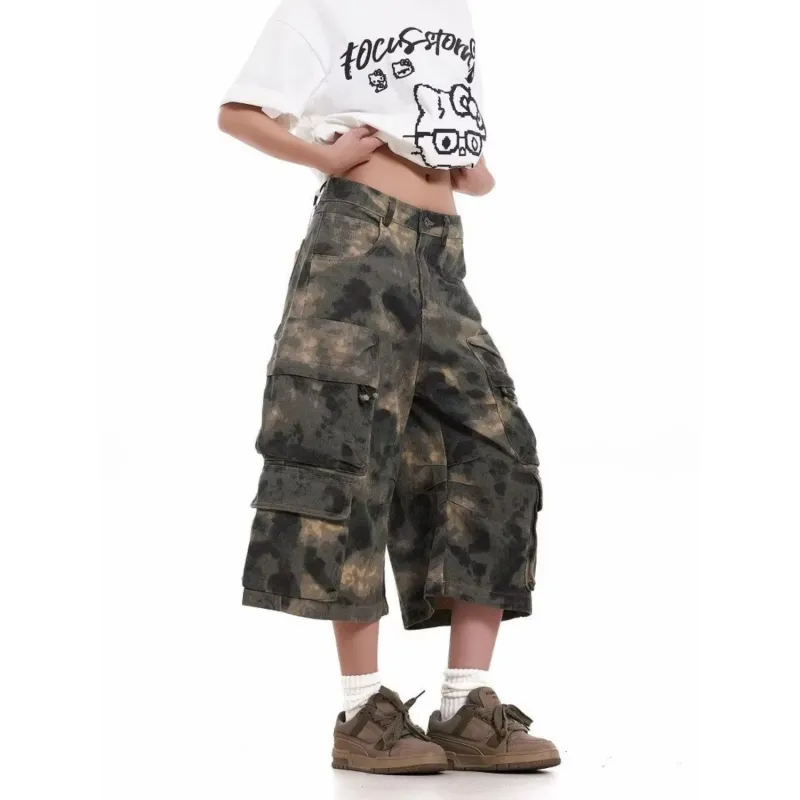 CORNILOT Denim Shorts Unisex Camouflage-1