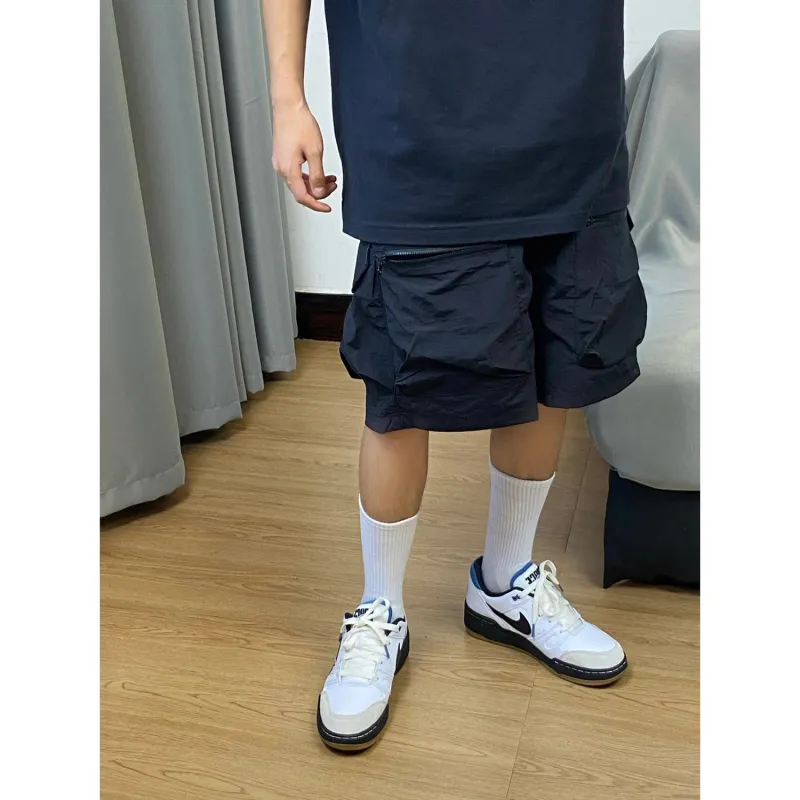 CORNILOT Cargo Shorts Unisex Black-2