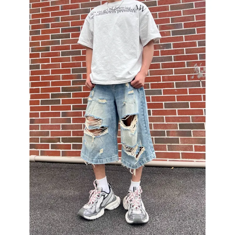 CORNILOT Denim Shorts Unisex Blue-3