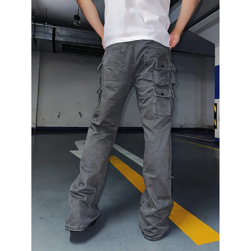 CORNILOT Cargo Pants Unisex Gray-5
