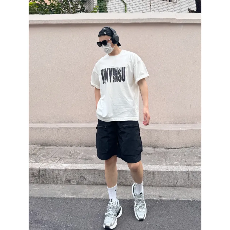 CORNILOT Cargo Shorts Unisex Black-3