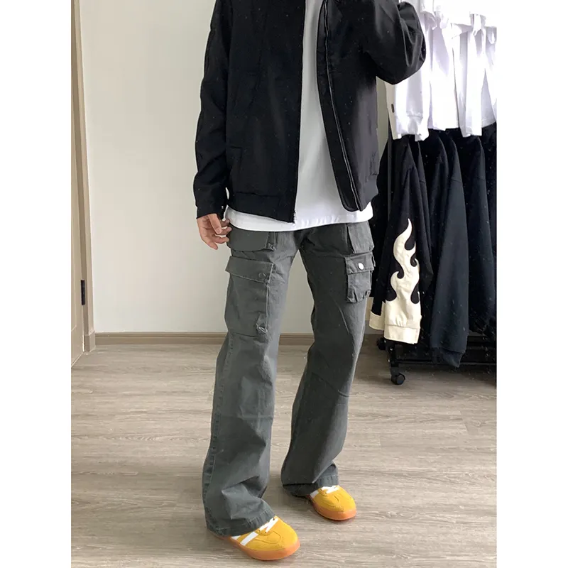 CORNILOT Cargo Pants Unisex Gray-2