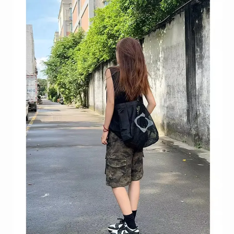 CORNILOT Cargo Shorts Unisex Camouflage-3