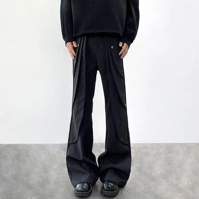 CORNILOT Casual Pants Unisex Black-2