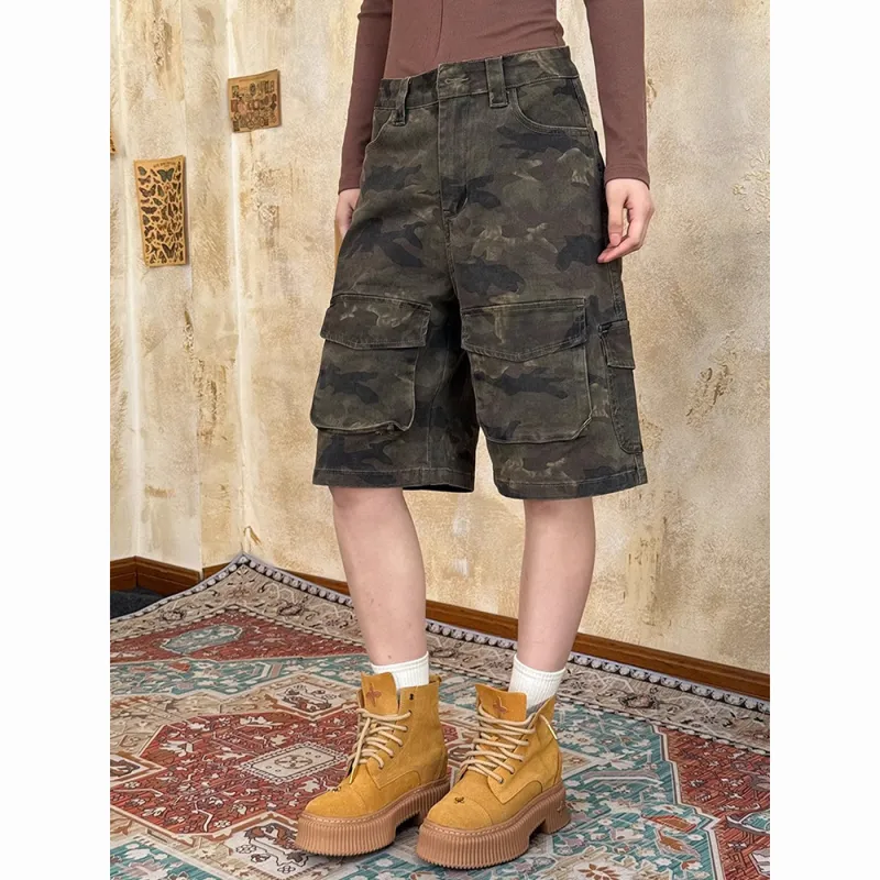 CORNILOT Cargo Shorts Unisex Camouflage-1