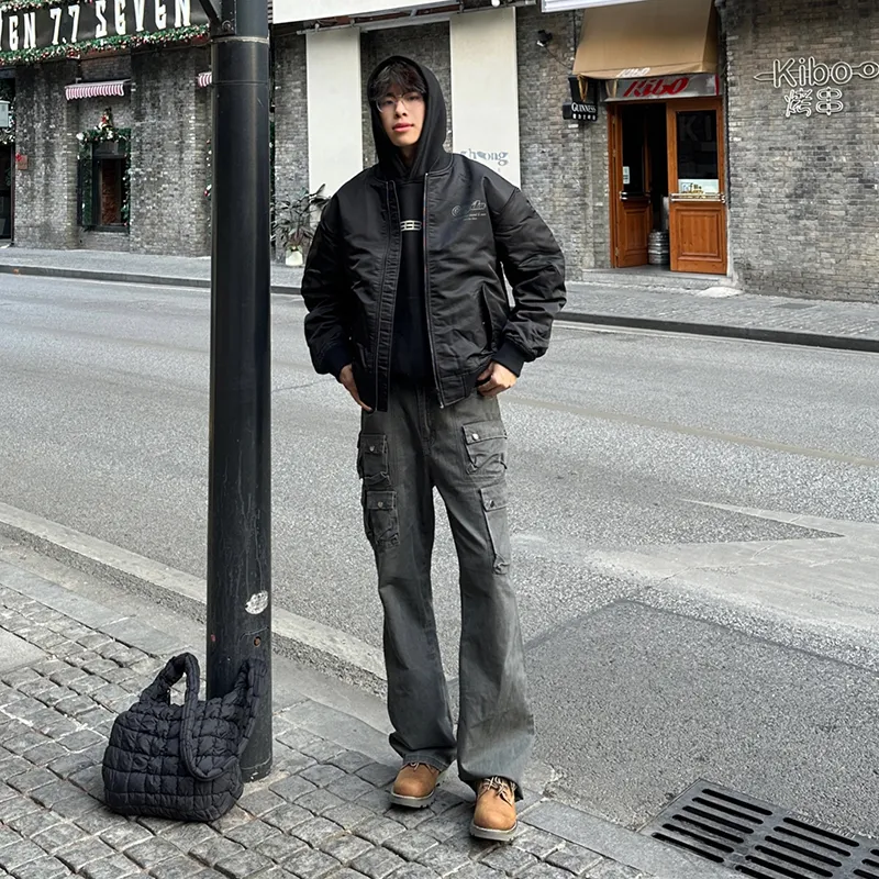 CORNILOT Cargo Pants Unisex Gray-1