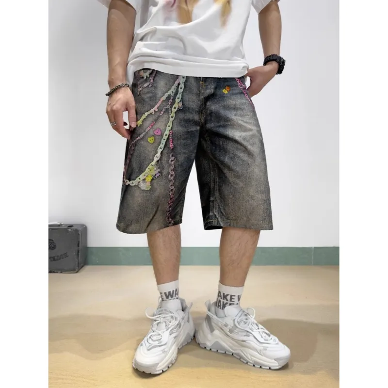 CORNILOT Denim Shorts Unisex Blue-1