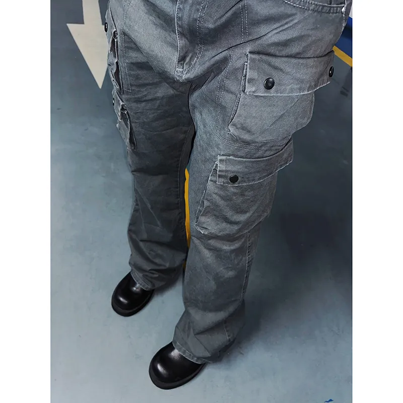 CORNILOT Cargo Pants Unisex Gray-3
