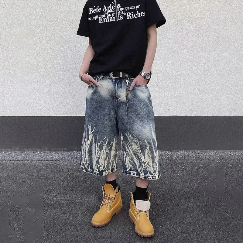 CORNILOT Denim Shorts Unisex Blue-4