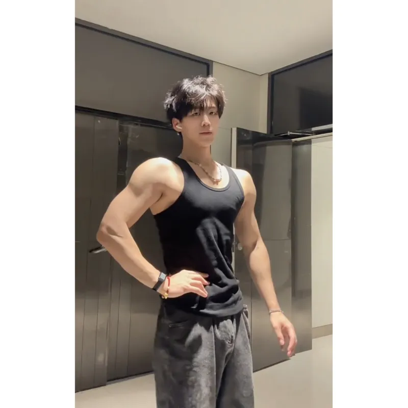 CORNILOT Tank Tops Unisex Black-4