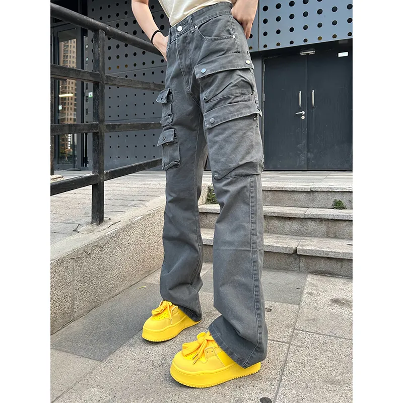 CORNILOT Cargo Pants Unisex Gray-5