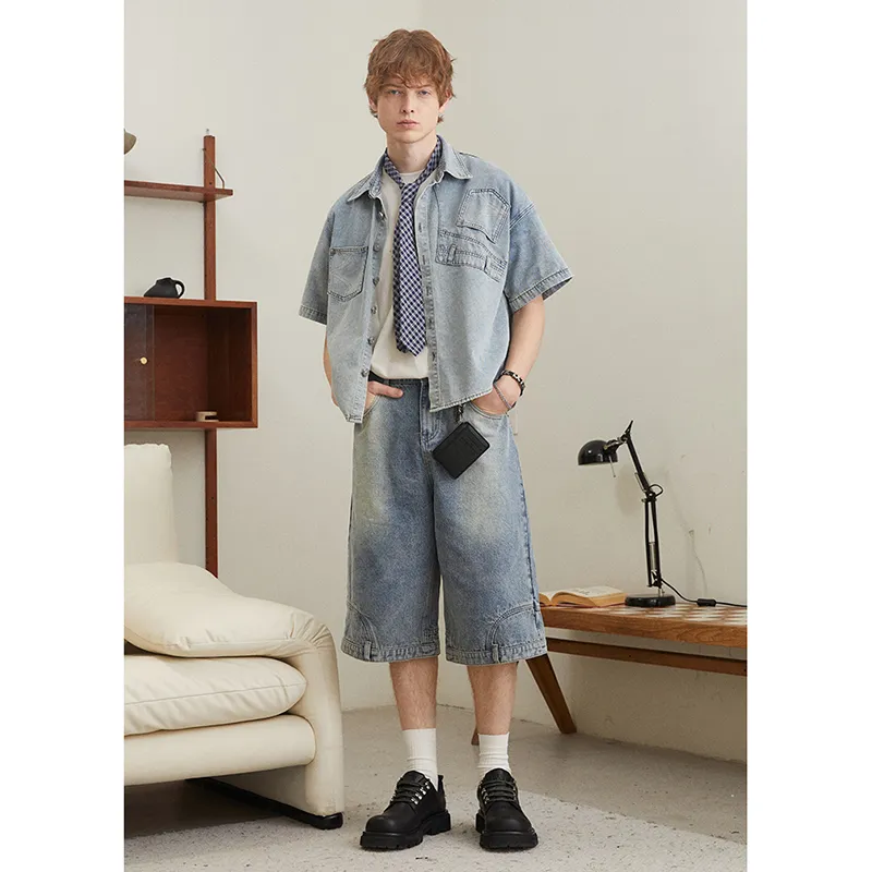 CORNILOT Denim Shorts Unisex-7