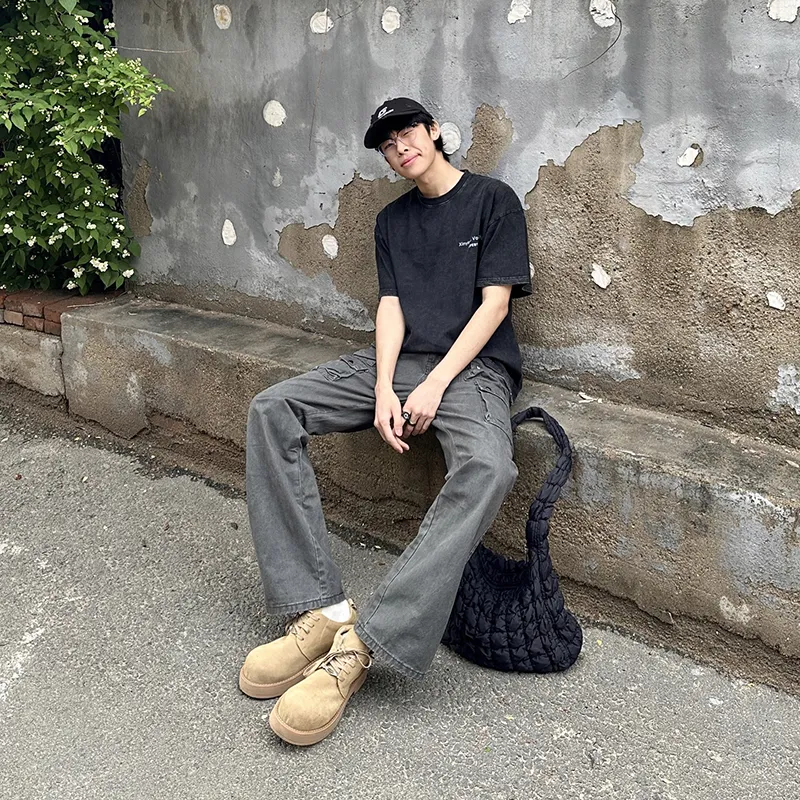 CORNILOT Cargo Pants Unisex Gray-1
