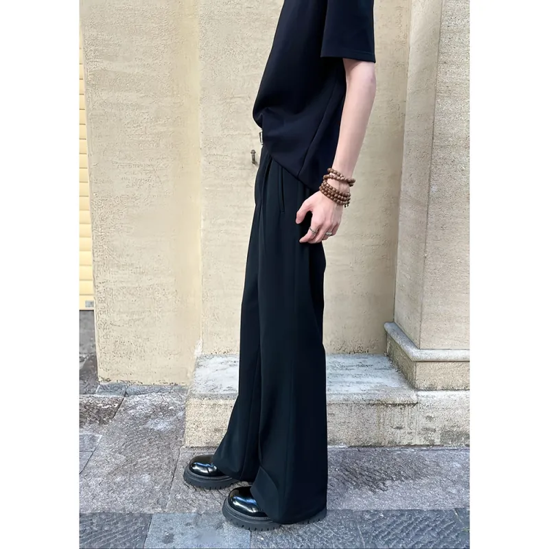 CORNILOT Casual Pants Unisex Black-3