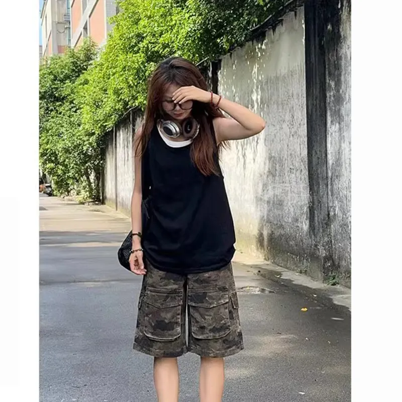 CORNILOT Cargo Shorts Unisex Camouflage-4