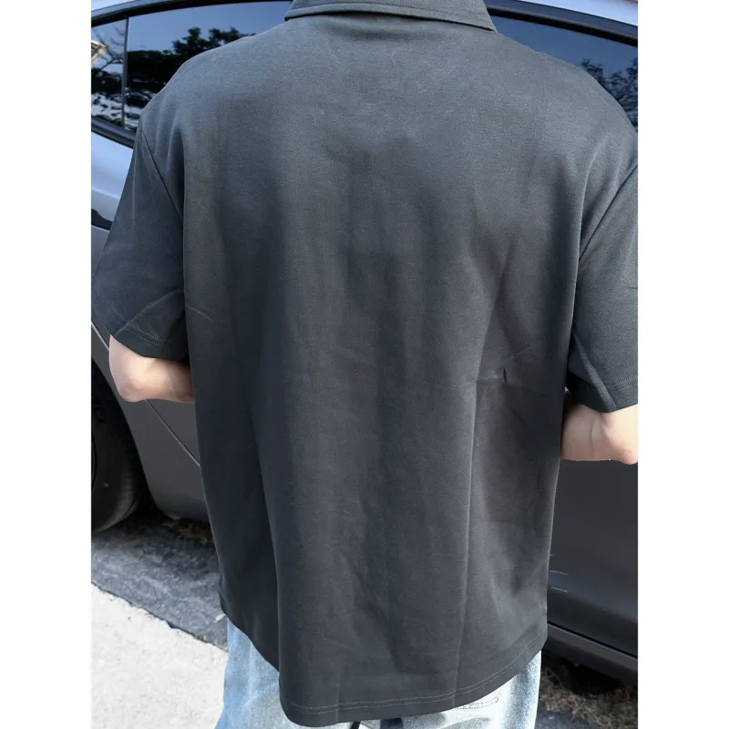 CORNILOT Polo Shirts Unisex Dark Gray-4