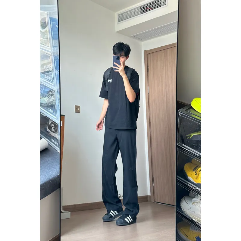 CORNILOT Suit Trousers Unisex Black-3