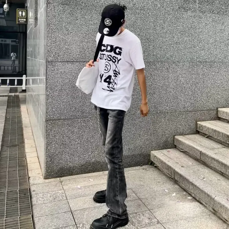 CORNILOT Jeans Unisex Black Gray Color-2