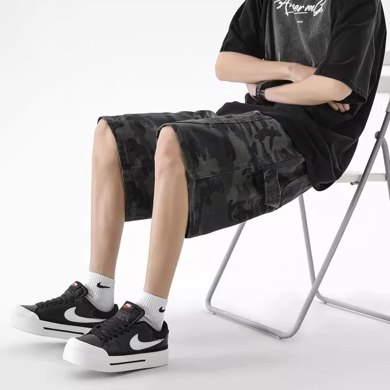 CORNILOT Cargo Shorts Unisex Camouflage-5