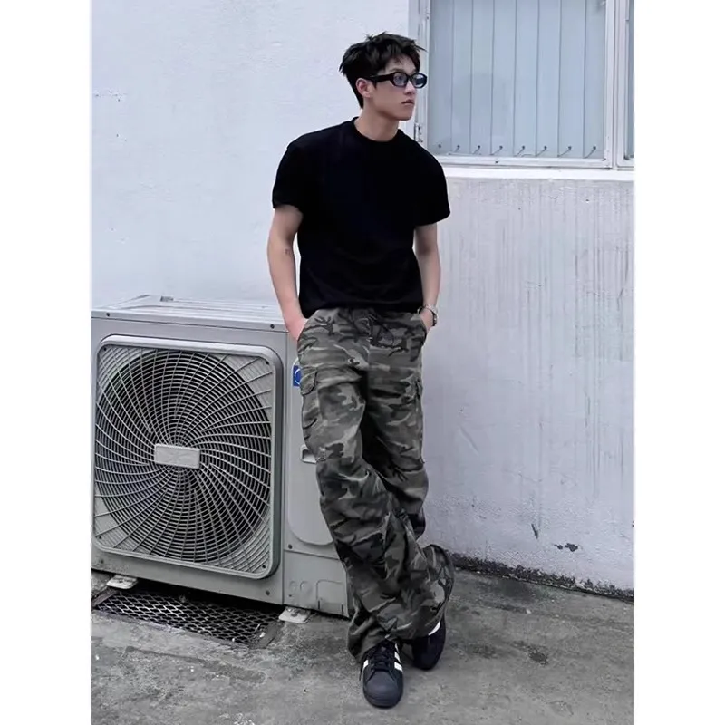 CORNILOT Casual Pants Unisex Camouflage-3