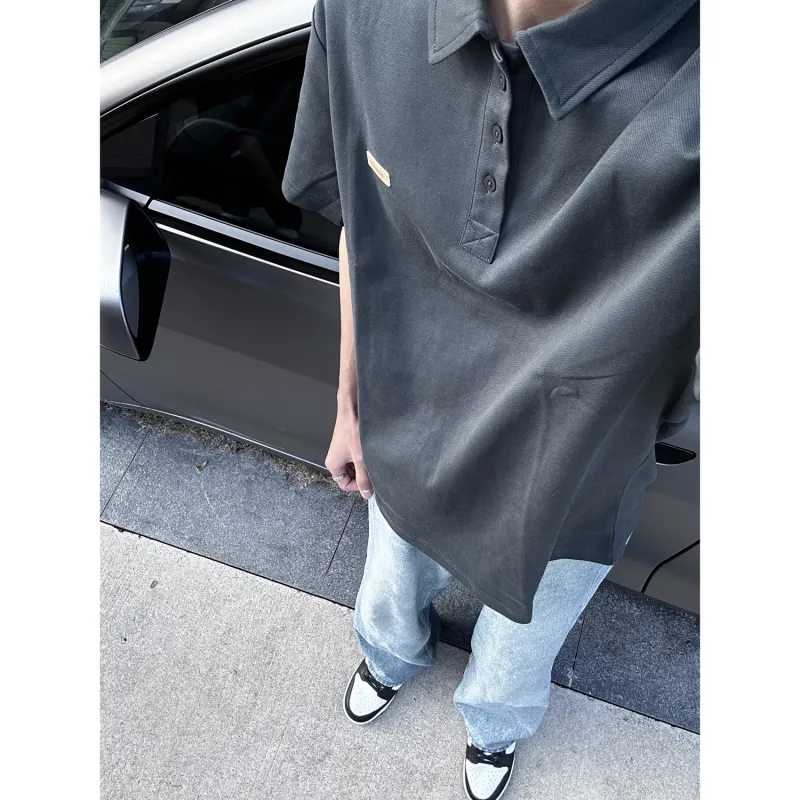 CORNILOT Polo Shirts Unisex Dark Gray-3