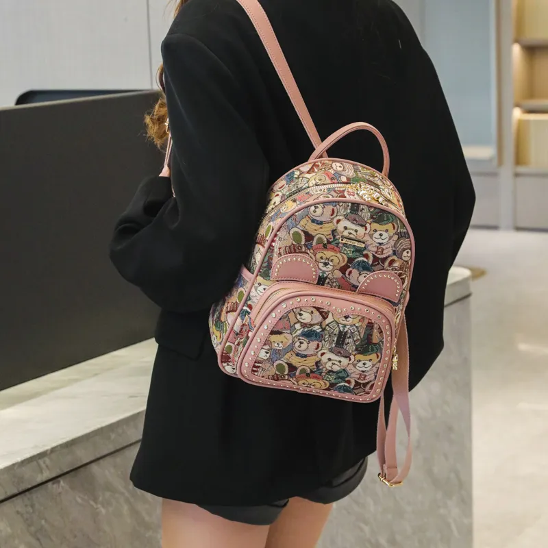 North Pack PU Backpack Women's Multicolor-8