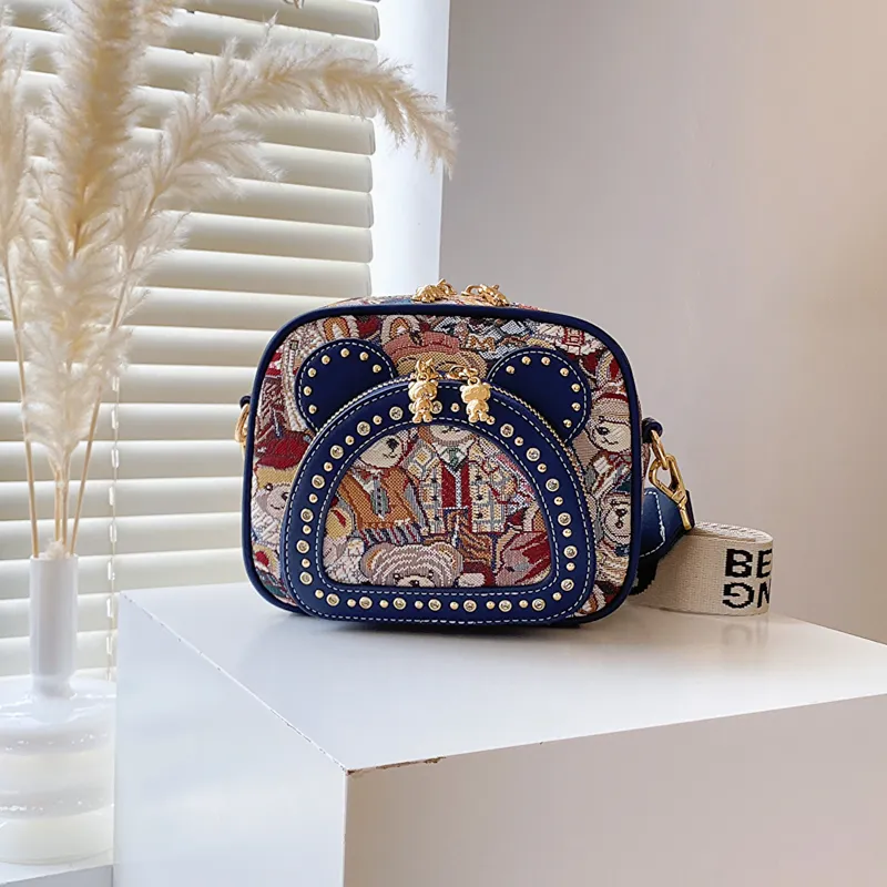 North Pack Fabric Camera Bag, Shoulder Bag, Crossbody Bag Women's Multicolor-9