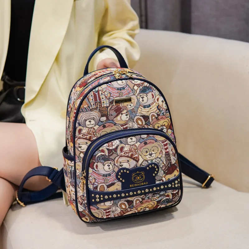 North Pack PU Backpack Women's Multicolor-1