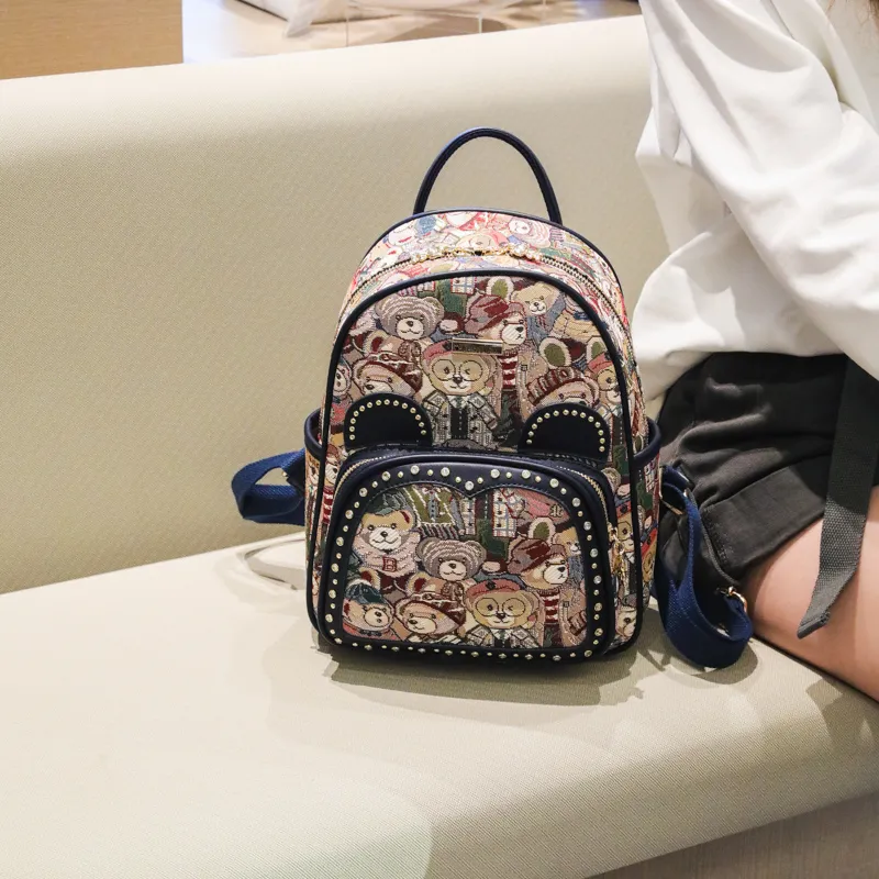 North Pack PU Backpack Women's Multicolor-3