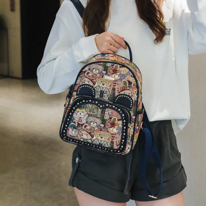 North Pack PU Backpack Women's Multicolor-4