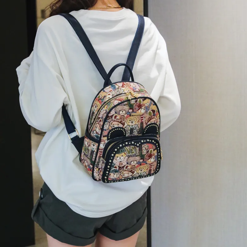 North Pack PU Backpack Women's Multicolor-2
