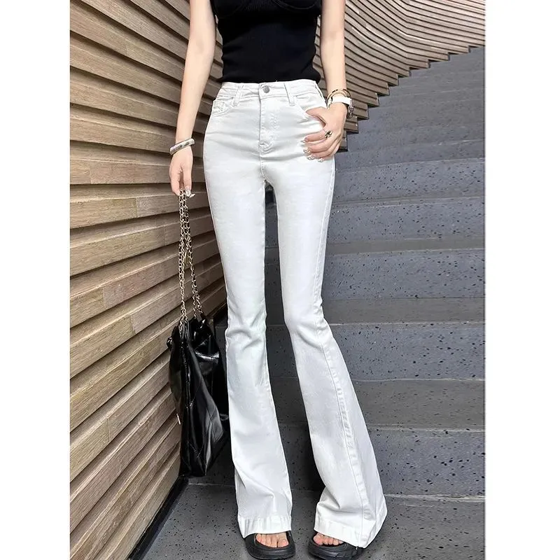 YICHEN Jeans Women's White-3
