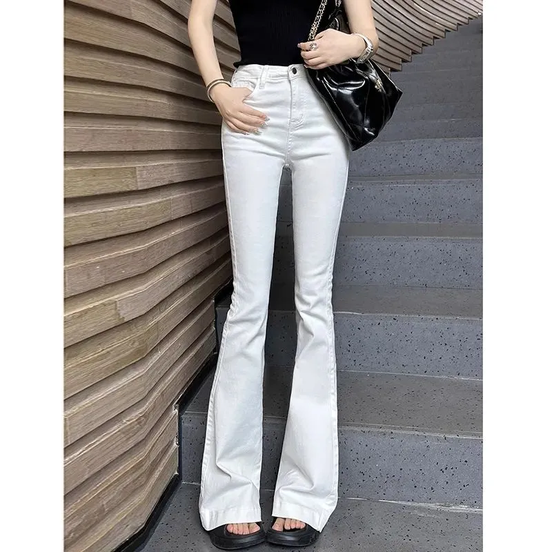 YICHEN Jeans Women's White-2