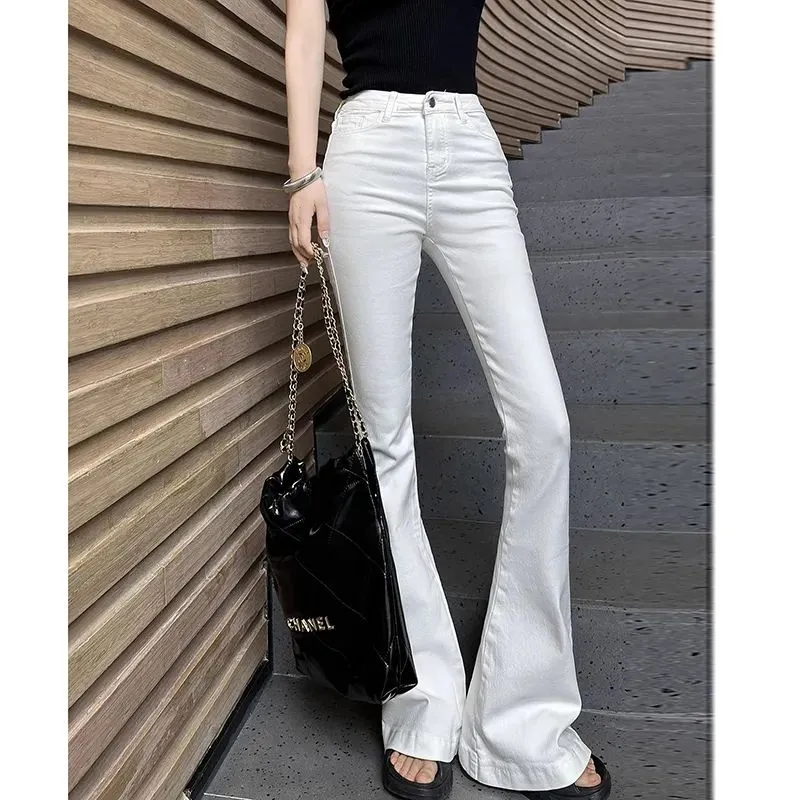 YICHEN Jeans Women's White-5