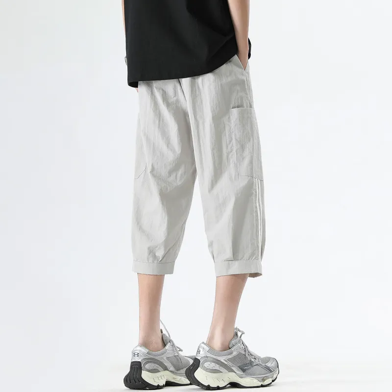 Maxim's De Paris Summer Thin Casual Shorts For Men's Workwear Capri Pants Unisex-10