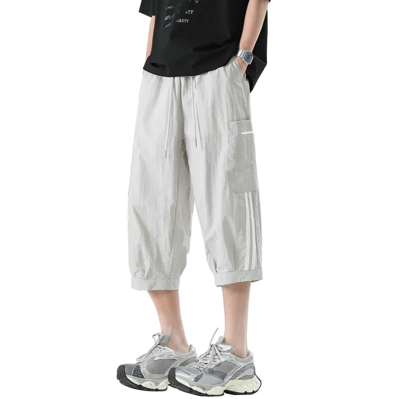Maxim's De Paris Summer Thin Casual Shorts For Men's Workwear Capri Pants Unisex-7