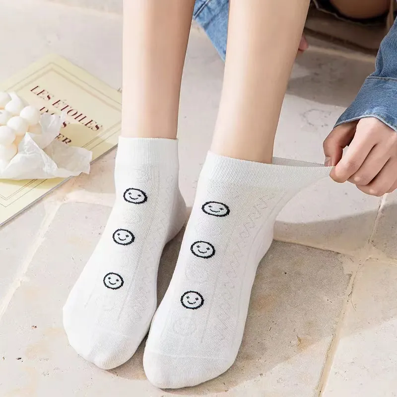 TLXT No Show Socks Women's Students Sports Wear, Breathable 5 Pack-3