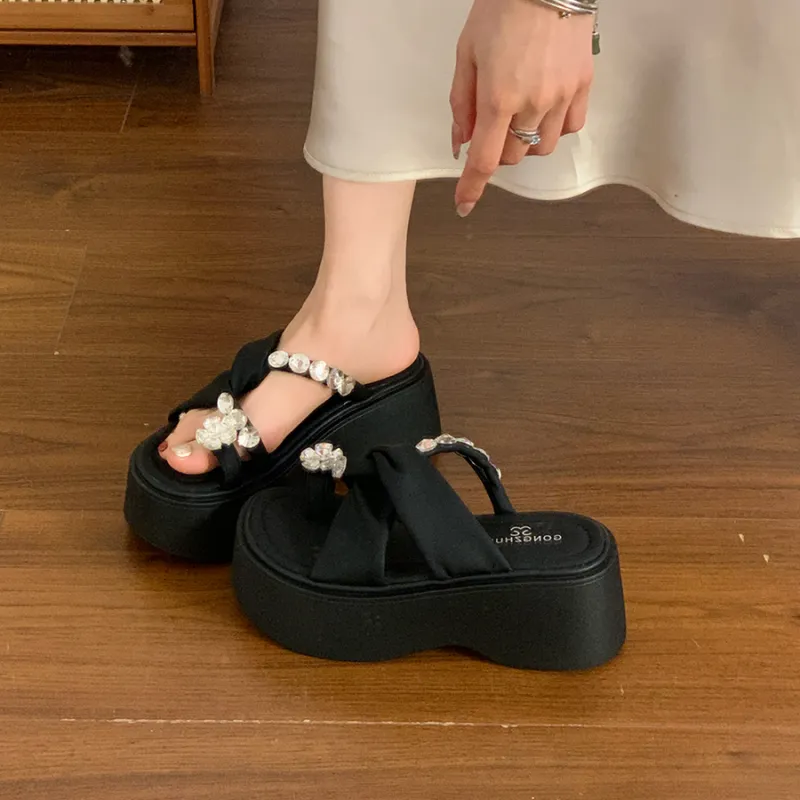 OPOA Slip Resistant Abrasion Resistant Cushioning Slide Slippers Women's-1
