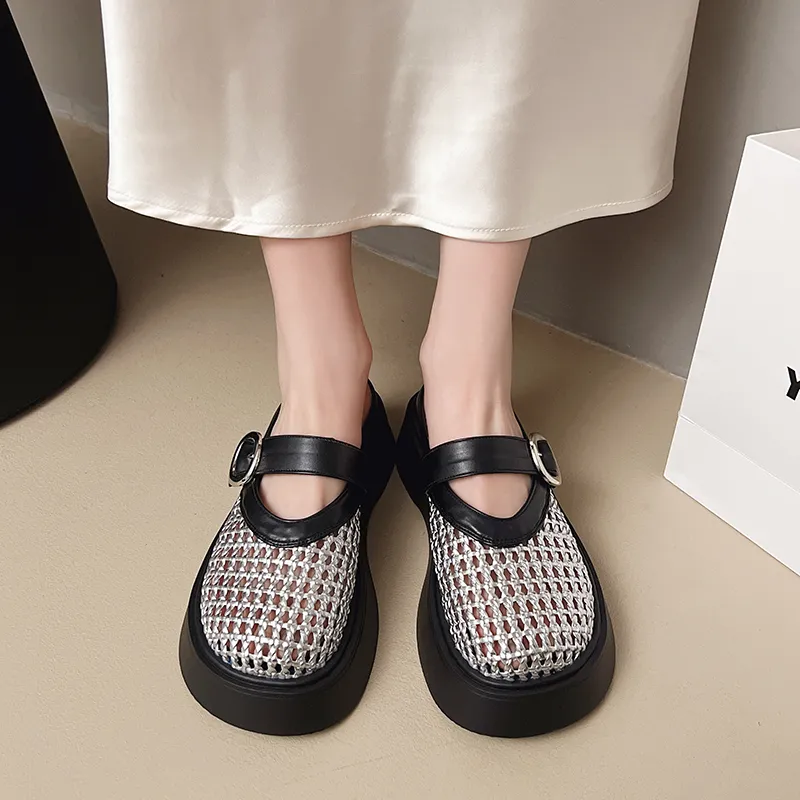 OPOA Cut Out Odor Resistant Abrasion Resistant Slip Resistant Closed Toe Slippers Women's-10