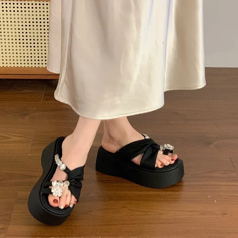 OPOA Slip Resistant Abrasion Resistant Cushioning Slide Slippers Women's-3