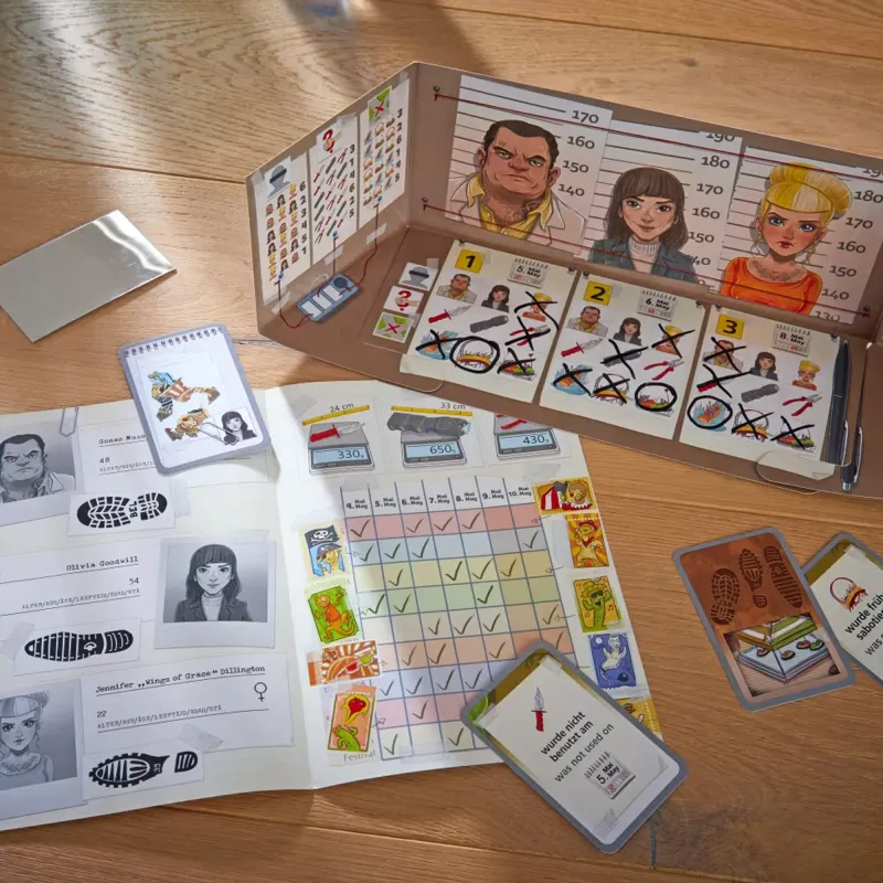 HABA Detective Collection: Critical Evidence Puzzles For Solving Cases Strategic Thinking Board Games-8