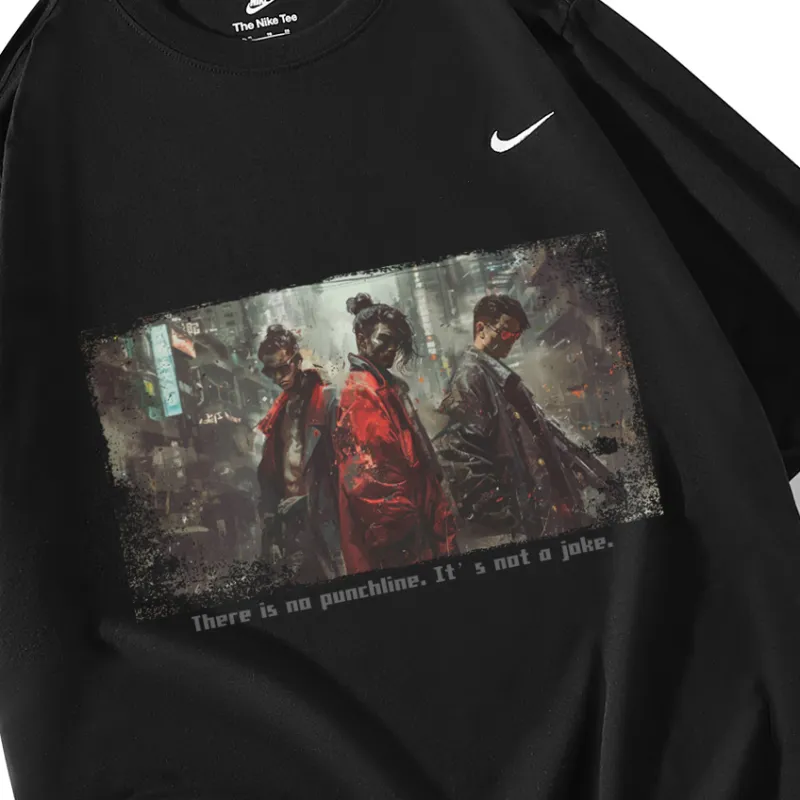Nike T Shirts Unisex Black-5