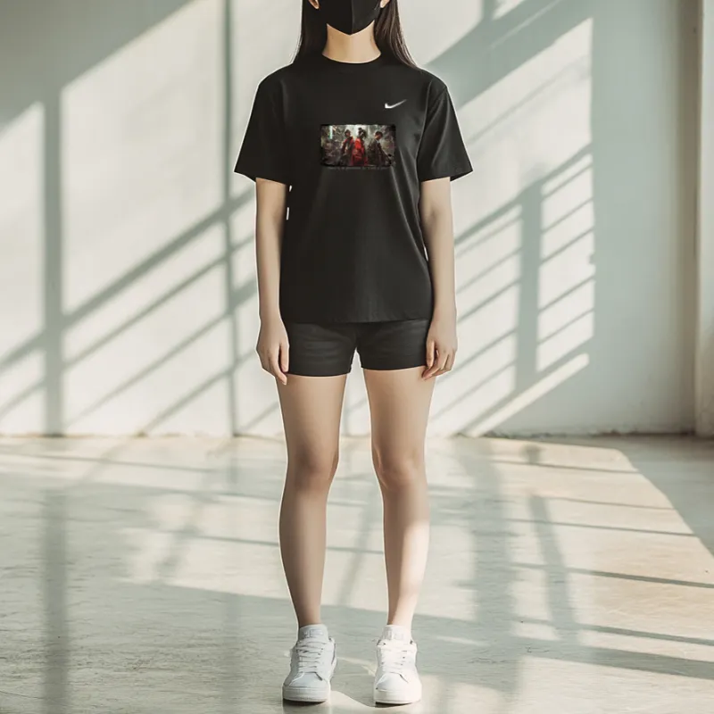 Nike T Shirts Unisex Black-4