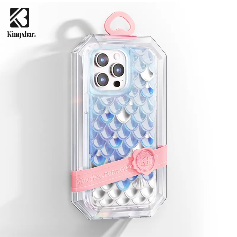 Kingxbar TPU Material Impact Resistant 3D 3D Effect Phone Case Compatible With Apple 15 Collection-5