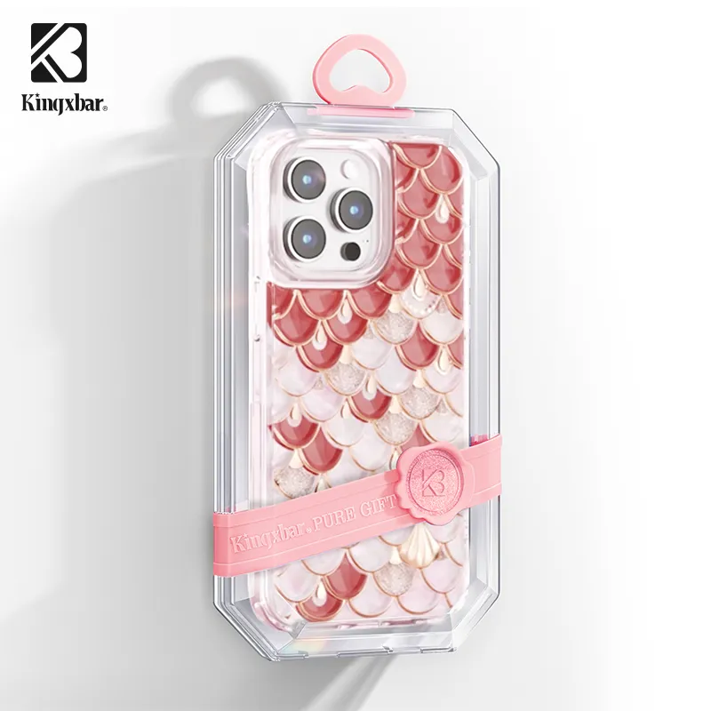 Kingxbar TPU Material Impact Resistant 3D 3D Effect Phone Case Compatible With Apple 15 Collection-1