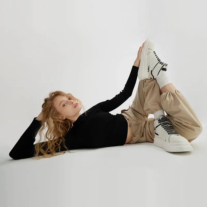 ASH IGGY Collection High-Top Skateboard Shoes Women's-6