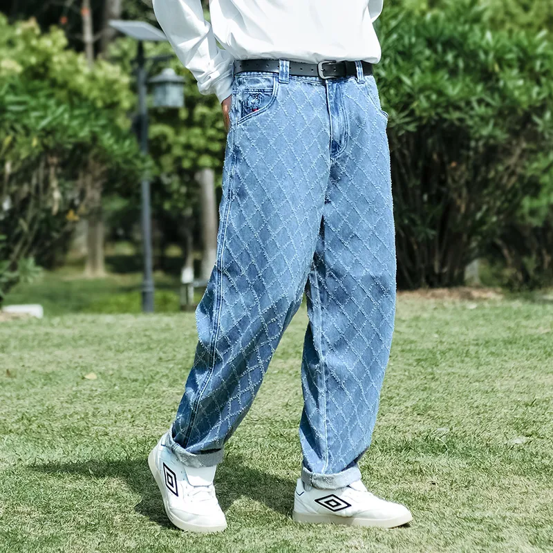 MIND ERROR Jeans Unisex Blue-8