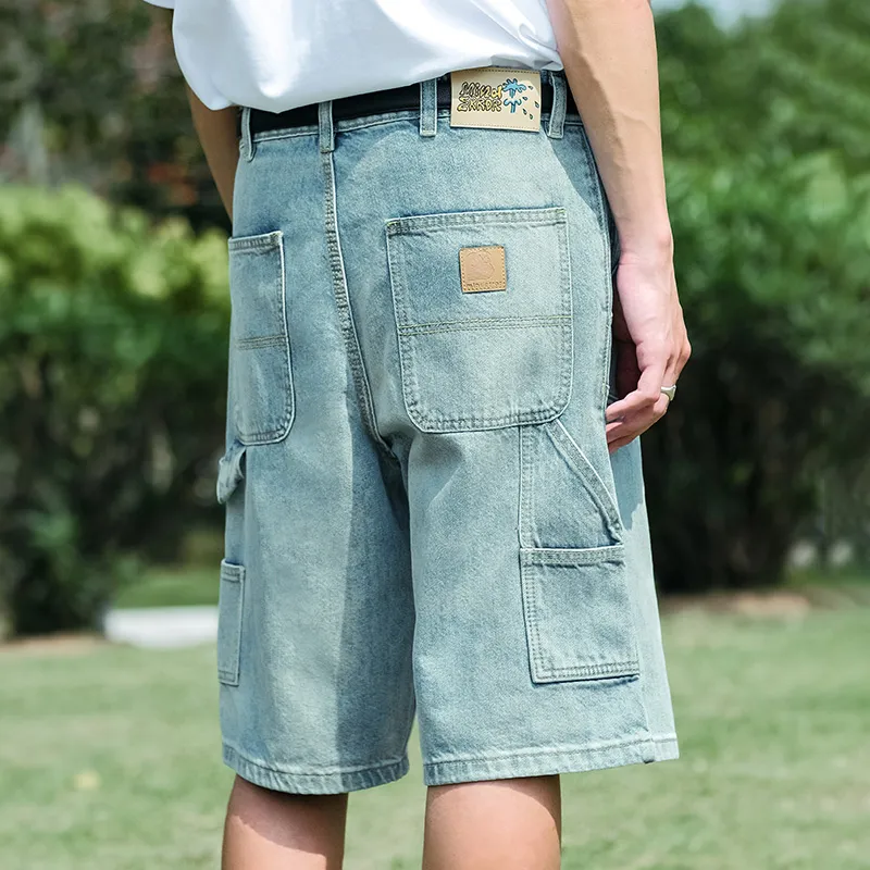 MIND ERROR Denim Shorts Unisex-7